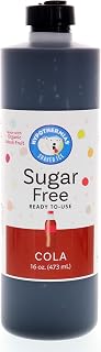 Hypothermias Sugar Free Syrup for Snow Cone, Shaved Ice, Drinks - Pint (16 fl oz) - Made with Organic Monk Fruit and Non-GMO Organic Erythritol - BPA-Free Plastic Bottle (Cola)