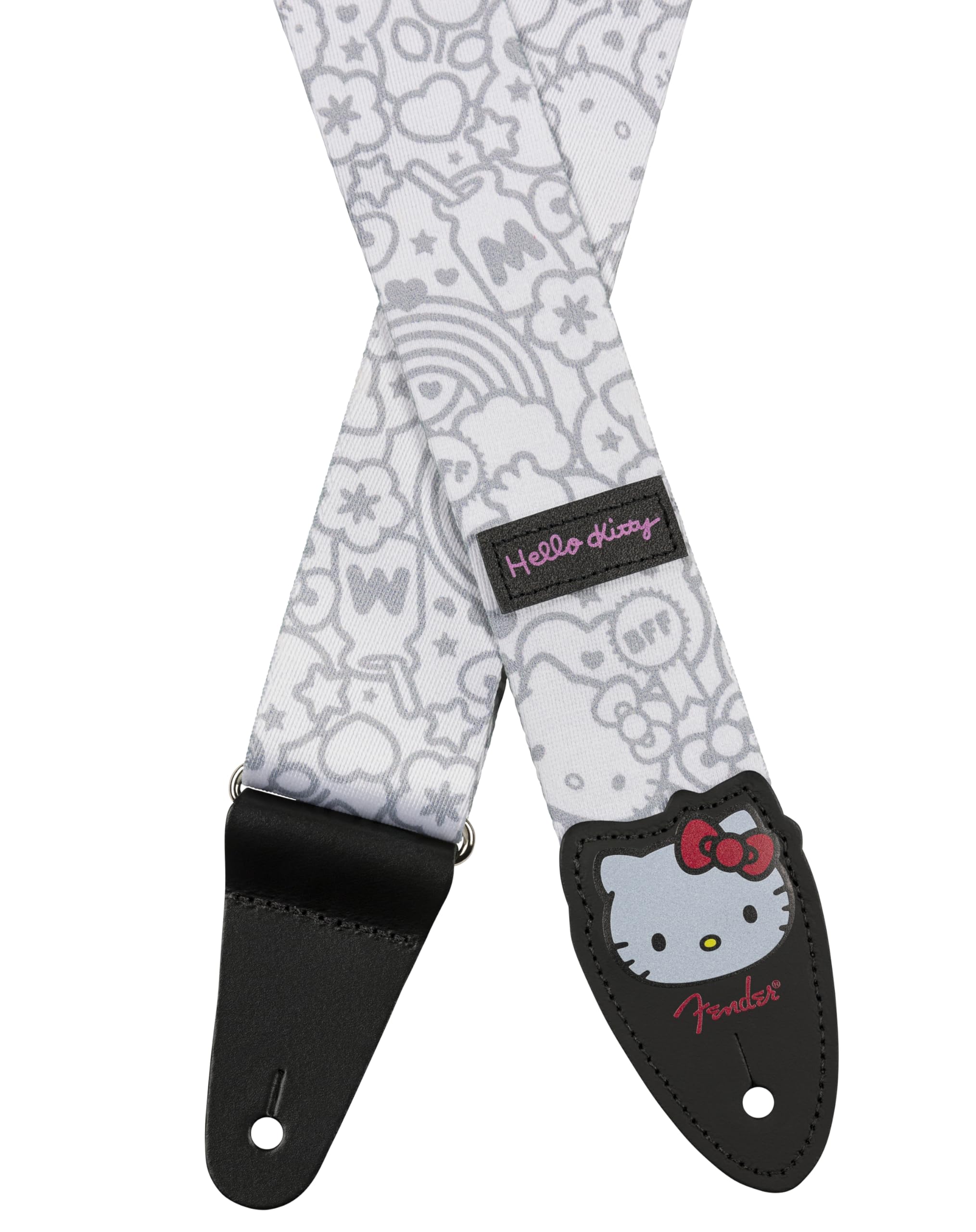 Amazon.com: Fender x Hello Kitty White Poly Strap, 2