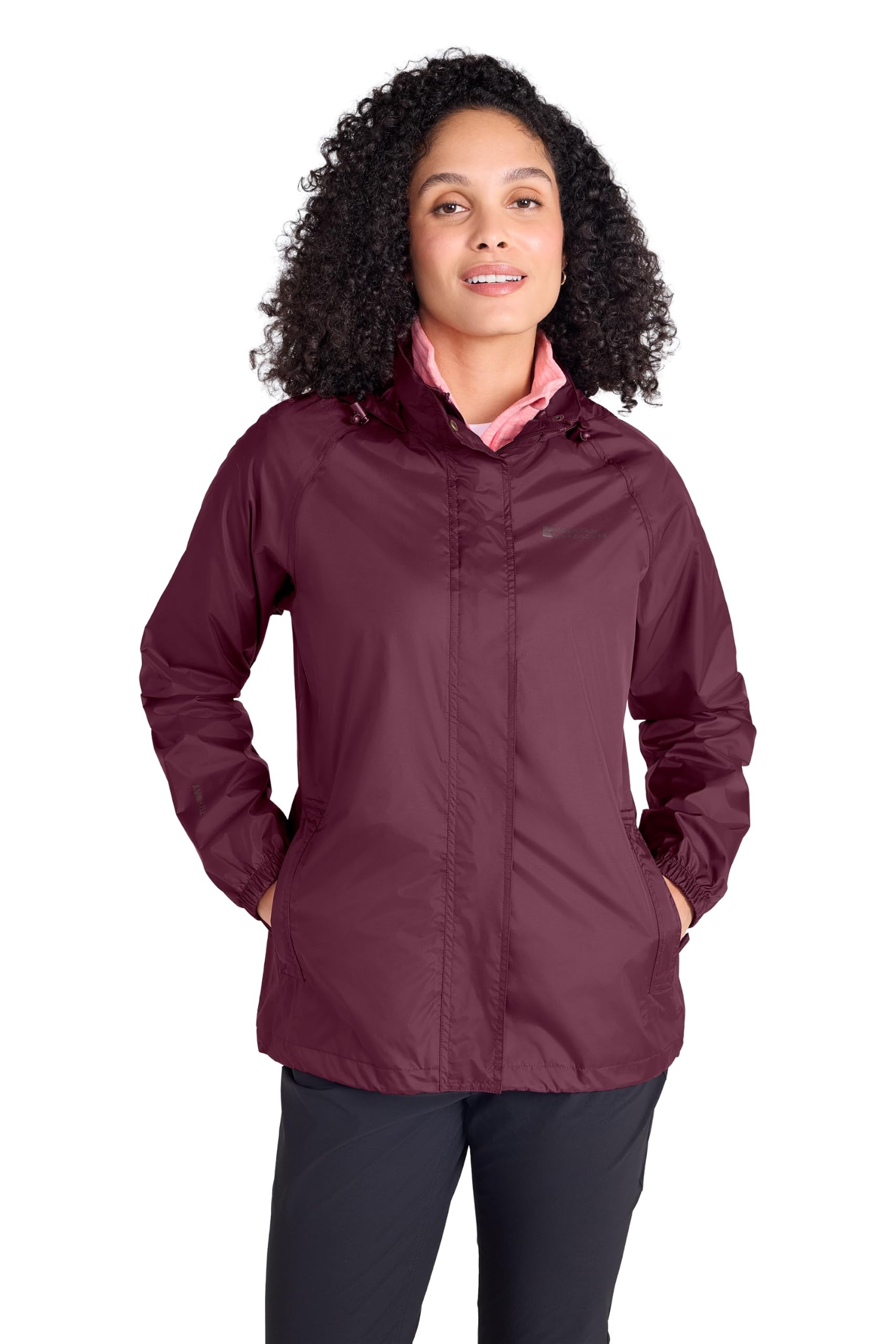 Mountain Warehouse Pakka Womens Waterproof Rain Jacket Dark Purple 8
