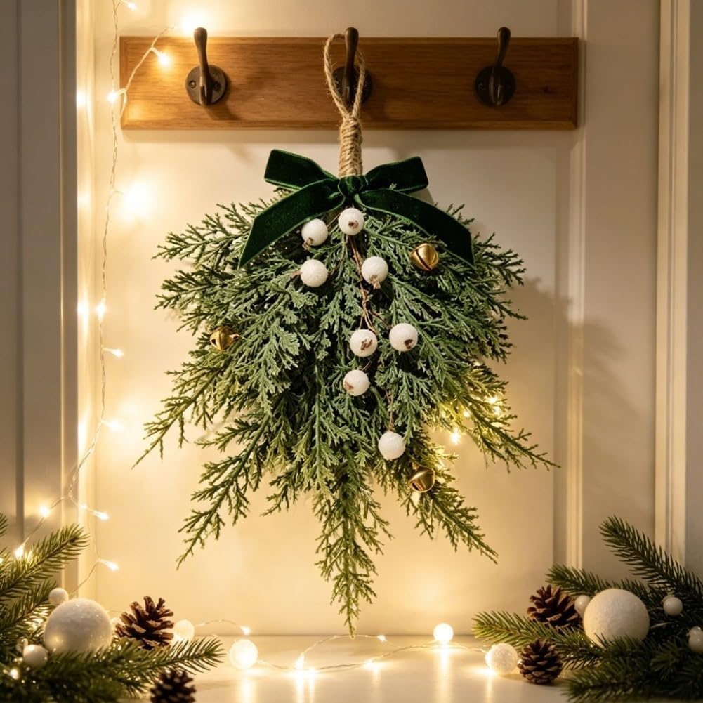Guirnalda Navidad Pared Plástico Realista 30x17cm