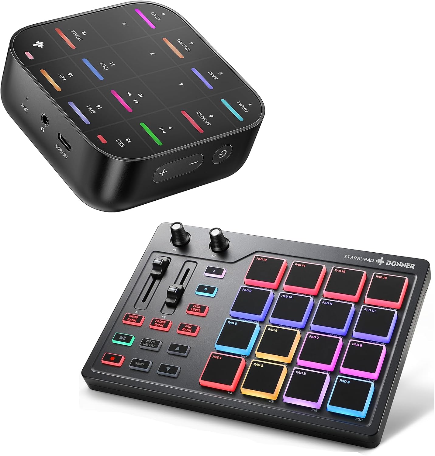 Donner MIDI Pad Beat Maker Machine + MEDO MIDI Controller