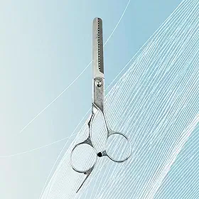 1 tesoura de corte de cabelo, tesoura de corte de dentes, tesoura profissional de barbeiro texturizadora, tesoura premium para corte de cabelo, salão e casa