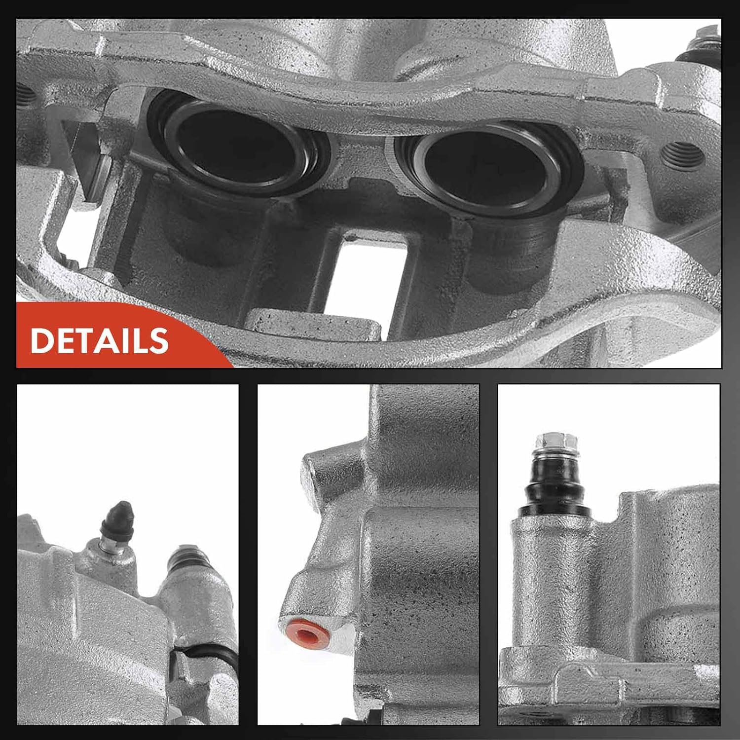 A-Premium Disc Brake Caliper Assembly with Bracket Compatible with Select Dodge, Mercedes-Benz and Freightliner Models - Sprinter 2500/Sprinter 3500 2002-2006, Sprinter 2004-2006