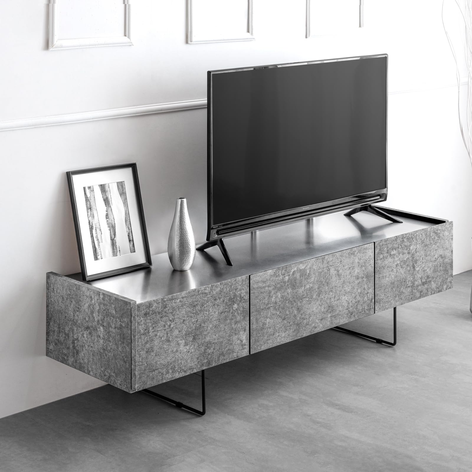 タンスのゲン（大川家具）国産　テレビボード 150cm 幅150cm］テレビ台 国産 大川家具 木目 石目調 テレビボード