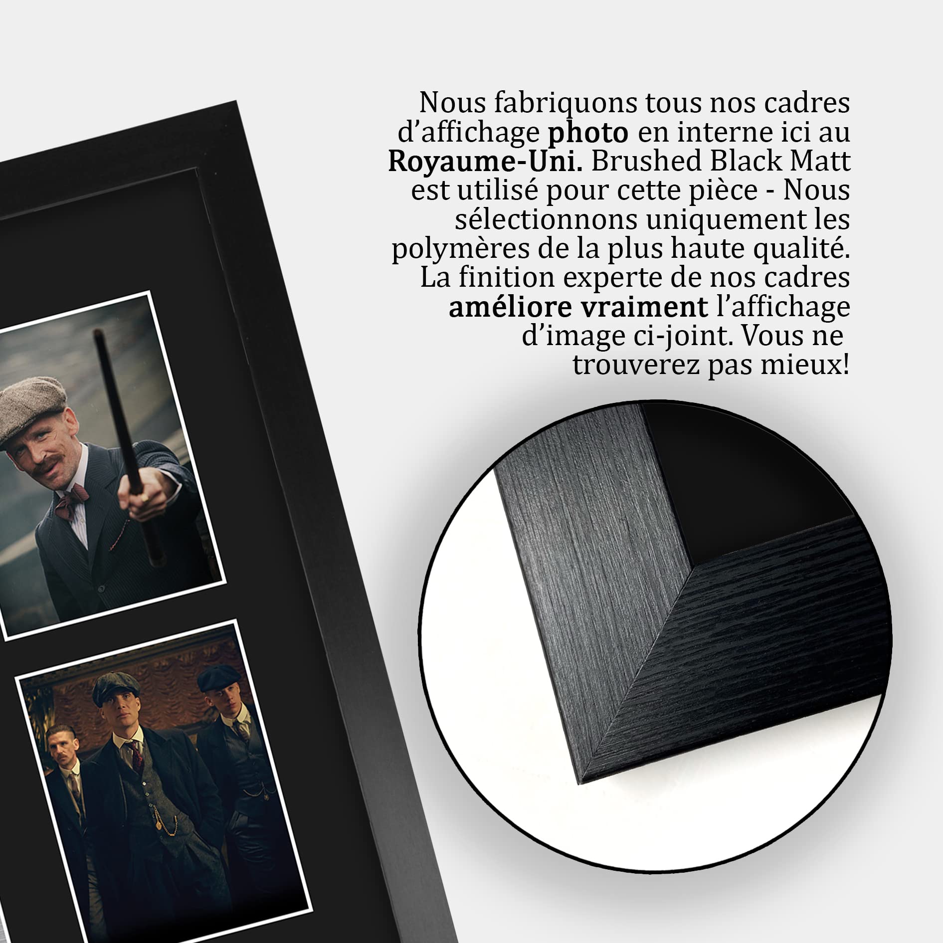 HWC Trading FR A3 Cillian Murphy Paul Anderson & Joe Cole Peaky Blinders Tommy, Arthur & John Cadeaux Imprimé Signé Autographe Photo pour les fans d’émissions de télévision - A3 Encadré