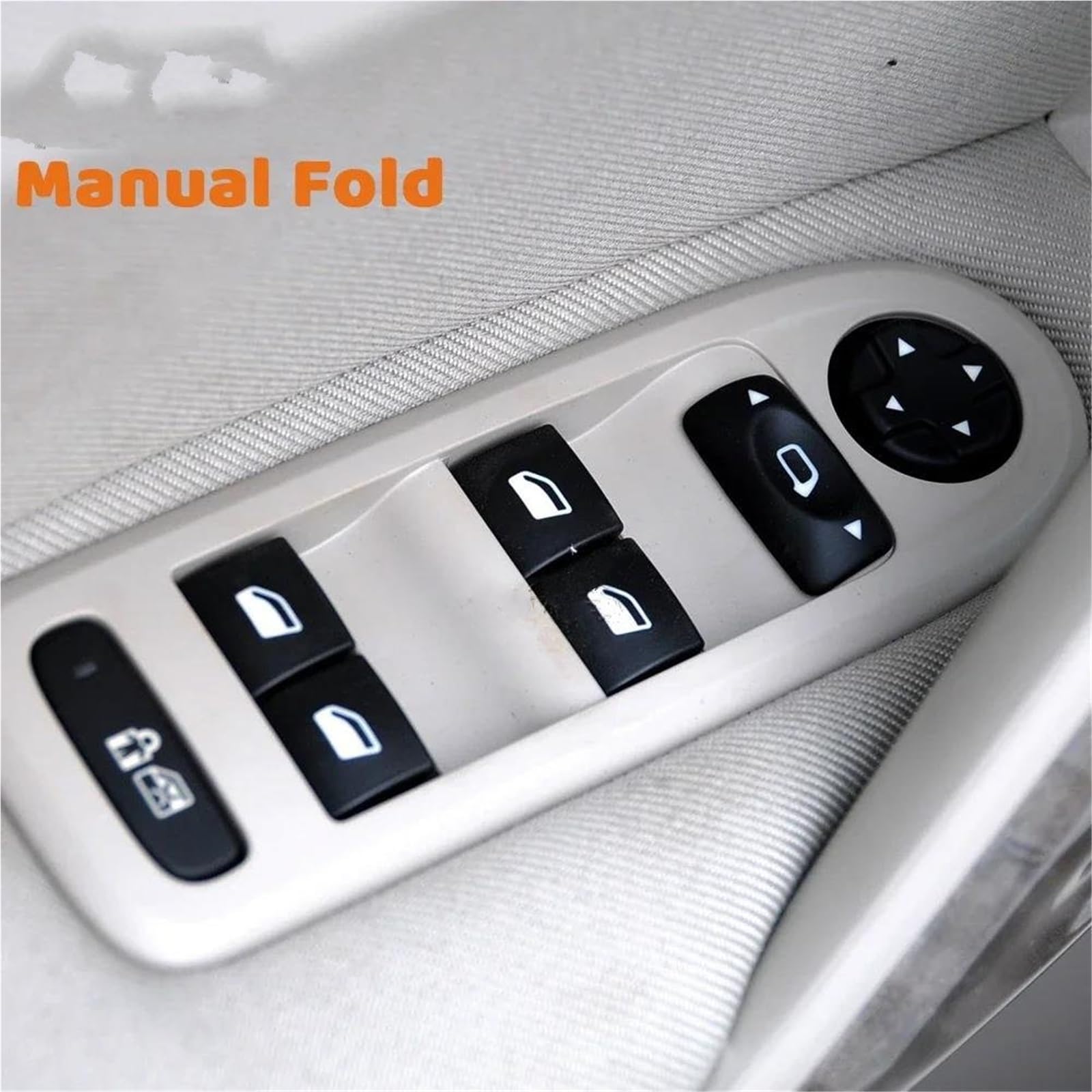Per Citroen Per C3 2010-2012 Per Fase Per Due Interruttori Controllo Automatico Finestra Elettrica Potenza Mano Sinistra Interruttore Finestrino(Manual Fold)