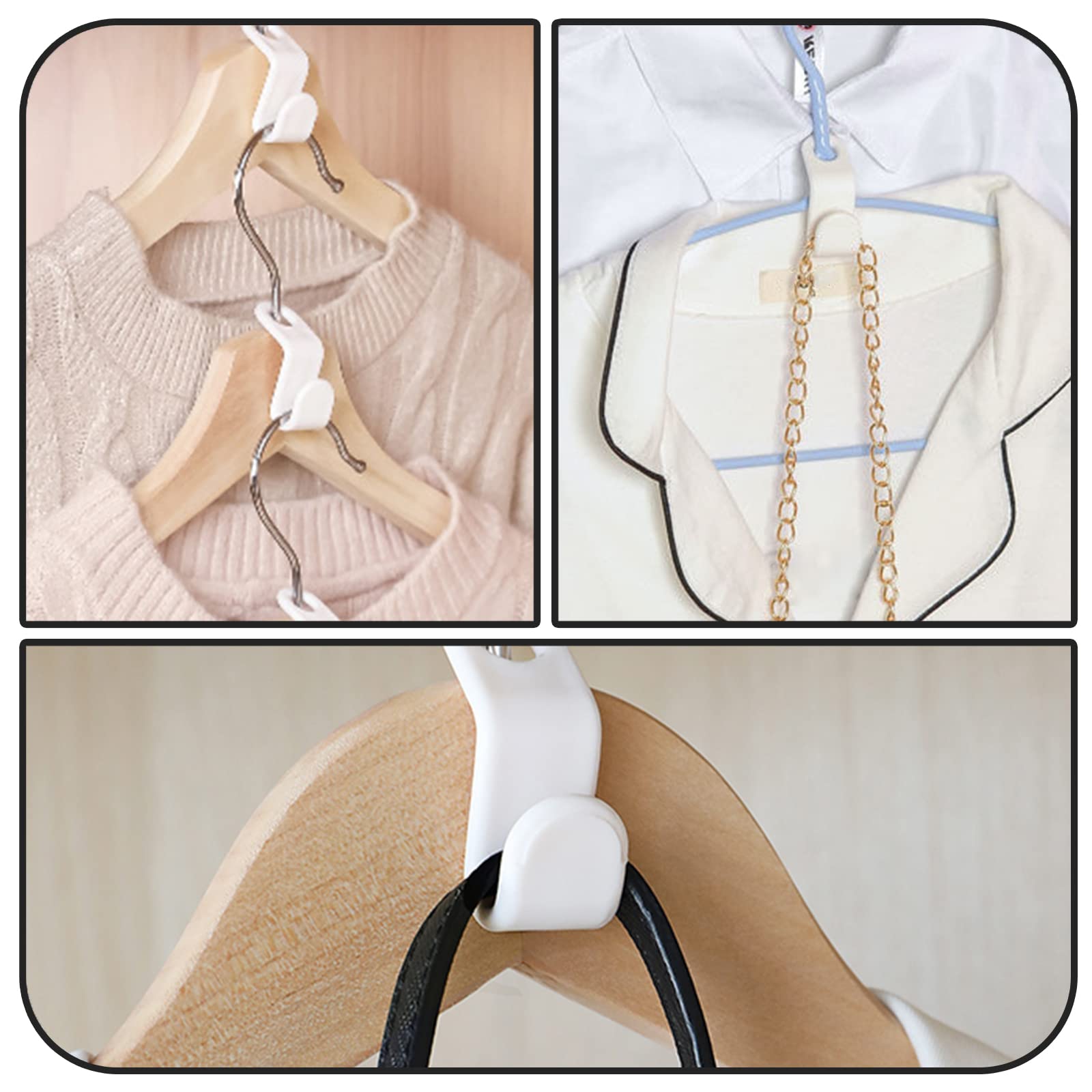 Clou Flat - Accessoires / set van 2 kledinghaken, mat zwart
