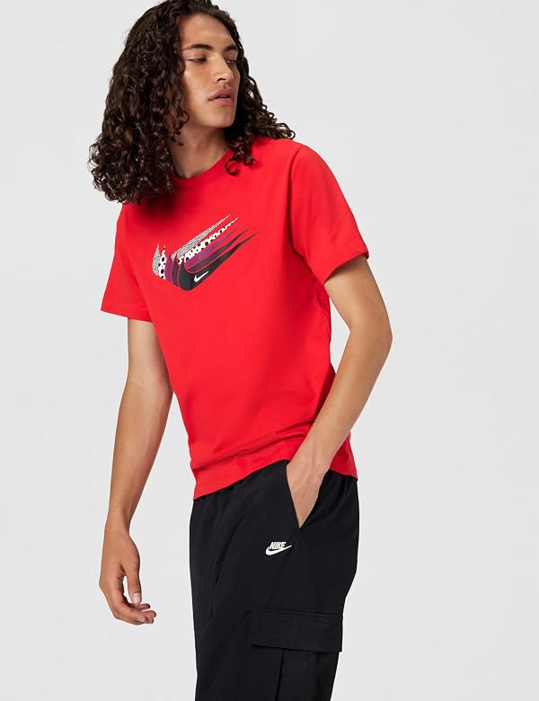 Nike Men's NSW Swoosh Repeat Tee, University Red, X-Large by Nike - Used condition - Image 4