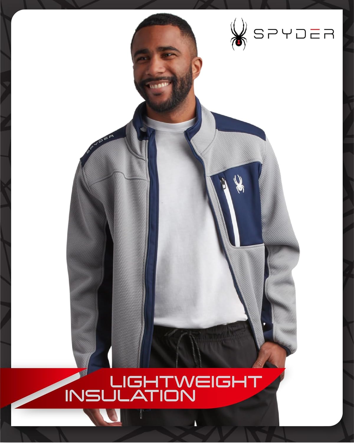 Spyder Men's Jacket - Full Zip Up Soft Encore Fleece Jackets for Men - Men's Lightweight Jackets with Chest Pockets (S-XL) - Image 4