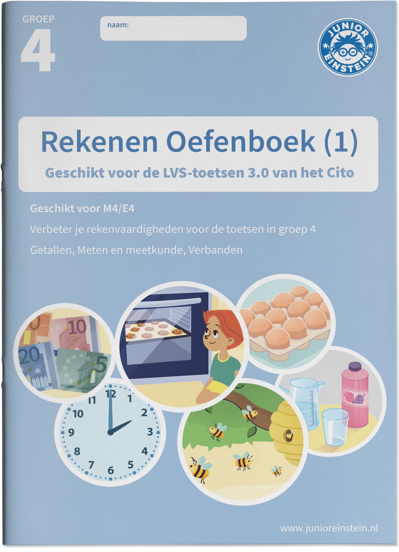 1 groep 4 Geschikt voor de LVS-toetsen van het Cito 3.0 - M4/E4 (Rekenen Oefenboek)