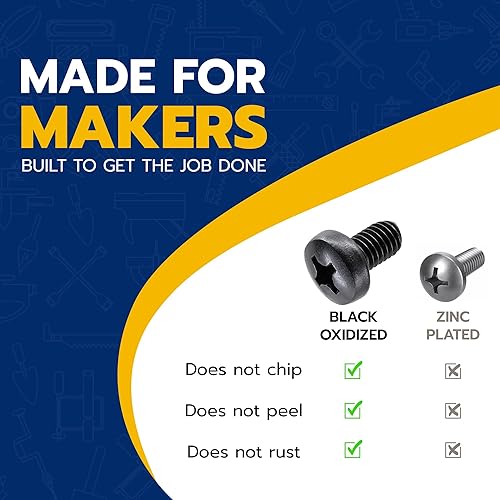 Miniatura 9 de Tornillos para placa de matrícula de Audi y VW, Phillips 18-8, acero inoxidable, tornillos M6-0.039 x 0.394 in (paquete de 4)