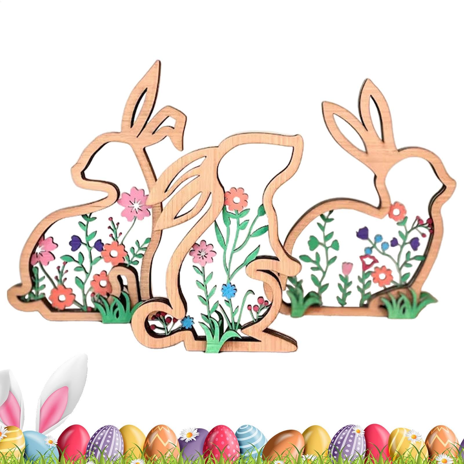 Decoración de Pascua para bandejas de pisos y mesas primaverales