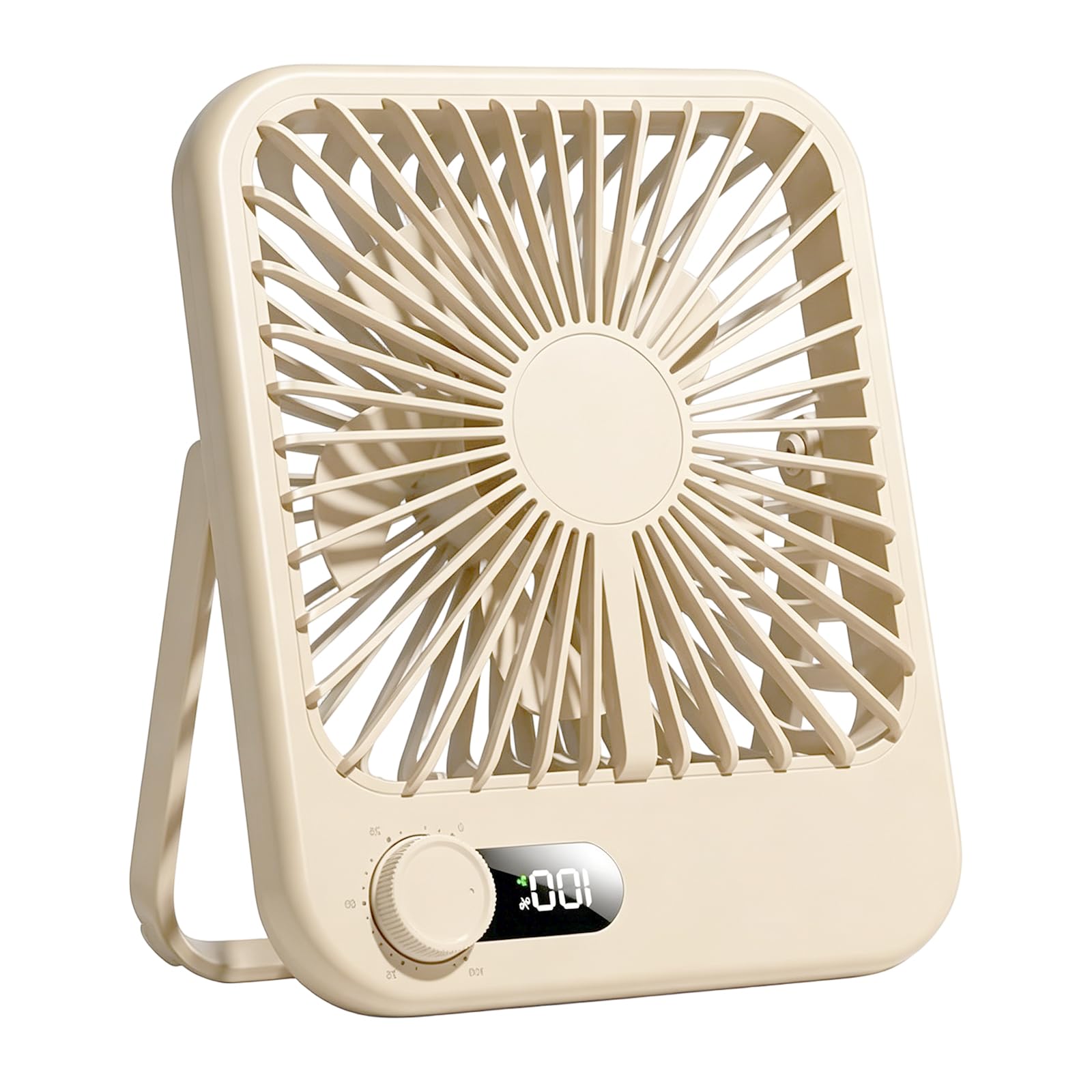 KieTeiiK Desktop Fan Having Touch Panel and Broad Air Circulation for Indoor Outdoor Use Quiet Bedroom Fan