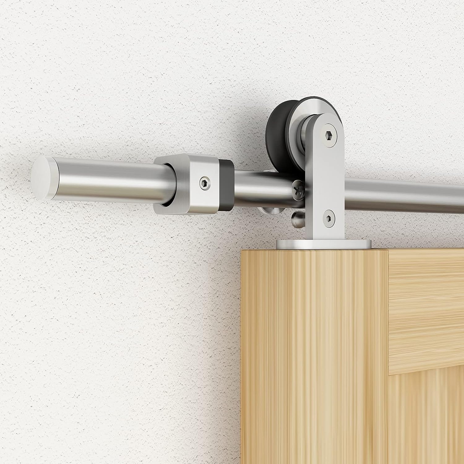 Doors Top Mount Stainless Steel Interior Sliding Barn Wood Door Doors Top Mount Stainless Steel Interior Sliding Barn Wood Door