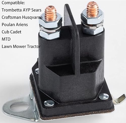 Miniatura 4 de 192507 582042801 582042802 Solenoide de arranque, reemplaza 532192507 762-1261-211-51 435-325, compatible con Trombetta AYP Craftsman Husqvarna Cub