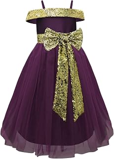 A.T.U.N. (All Things UBER Nice) Girls Fit and Flare Off-Shoulder Tulle Gown Calf Length Special Occasion Party Dress Price In India