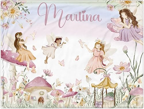 Miniatura 29 de Manta de bebé personalizada para niñas, manta de bebé personalizada con nombre, súper suave, mantas personalizadas con nombre para niños, mantas