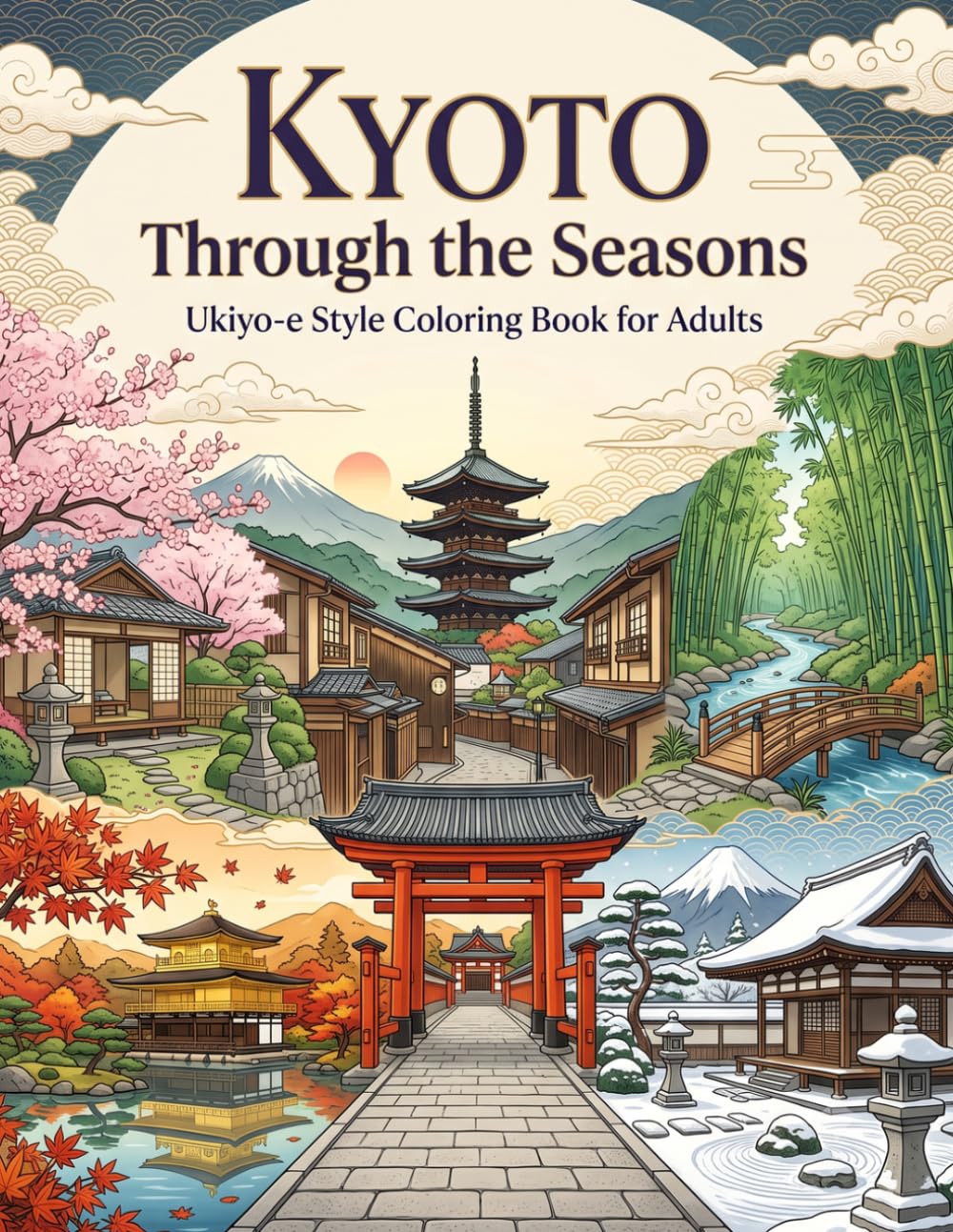 Kyoto Through the Seasons: A Timeless Ukiyo-e Journey Through Japan's Ancient Capital