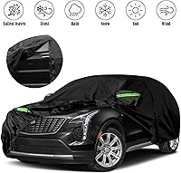 Vista 36 de Fundas impermeables para coche de reemplazo para Cadillac ATS/ATS-V 2013-2019, funda para todo clima de 6 capas con puerta con cremallera y bandas a