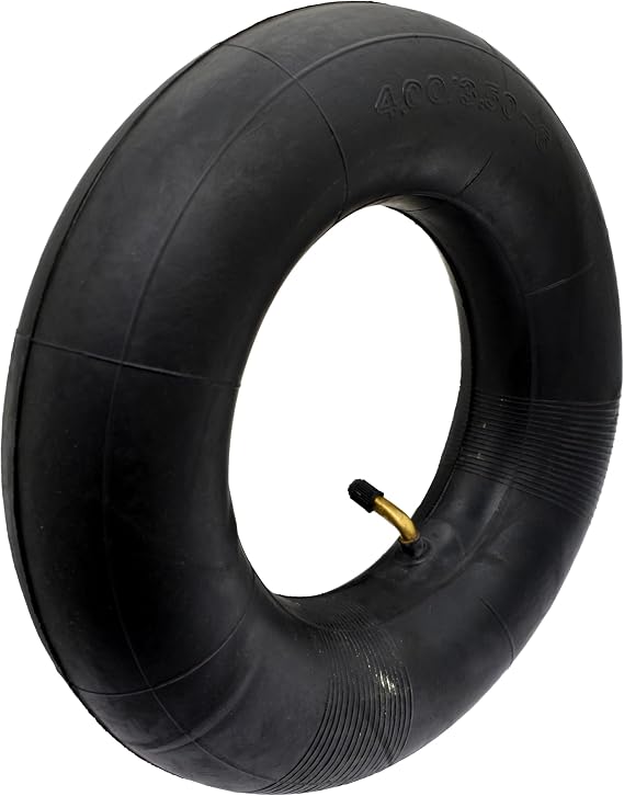 4.00/3.50-6 Inner Tube with TR87 Bent Valve Stem (1 Pack), work for 4.10/3.50-6 13x4.00-6 13x5.00-6 145/70-6 tire onto Hand Trucks, Utility Cart, Lawn Mowers, Wheelbarrows, and more