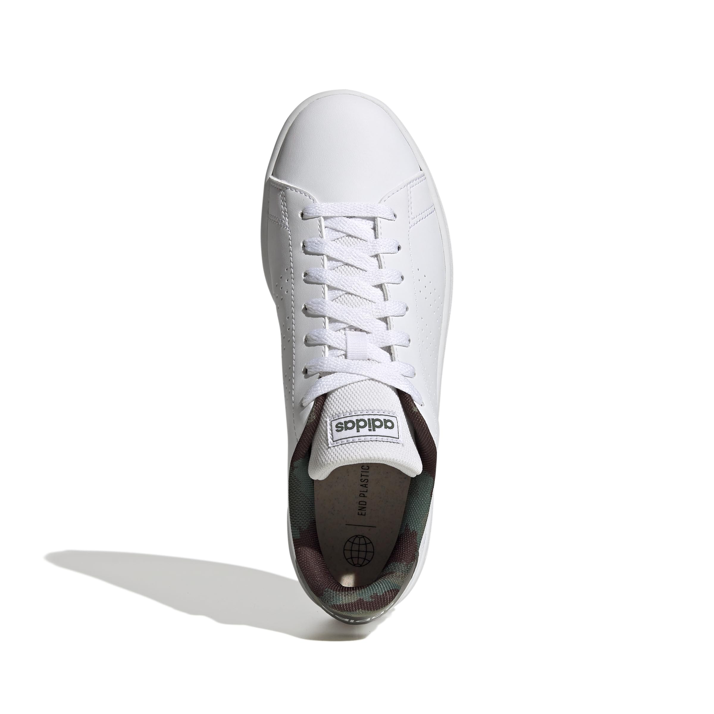 adidas Herren Advantage Base Court Lifestyle Shoes Schuhe, Cloud White/Cloud White/core Black, 45 1/3 EU – Ansicht 4