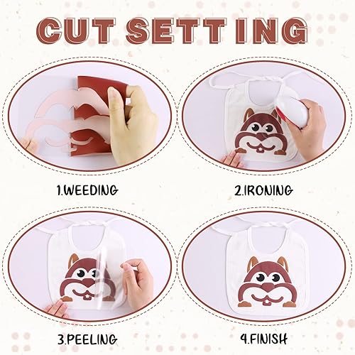 Miniatura 4 de Tintnut Rollo de vinilo de transferencia de calor de 10 pulgadas x 6 pies, rollo 3D de transferencia de calor, vinilo de transferencia de calor