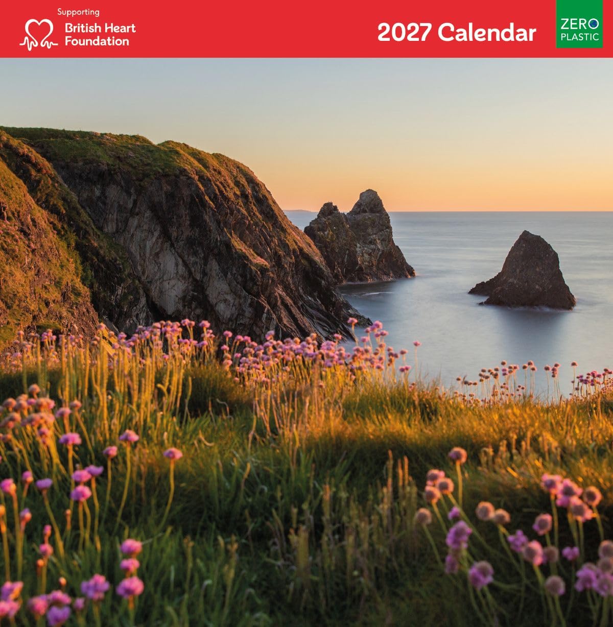Museums & Galleries Scenic British Landscapes 2027 Calendar - Month to View British Heart Foundation Charity Wall Calendar UK - 2027 Wall Planner and Personal Organiser for Home and Office