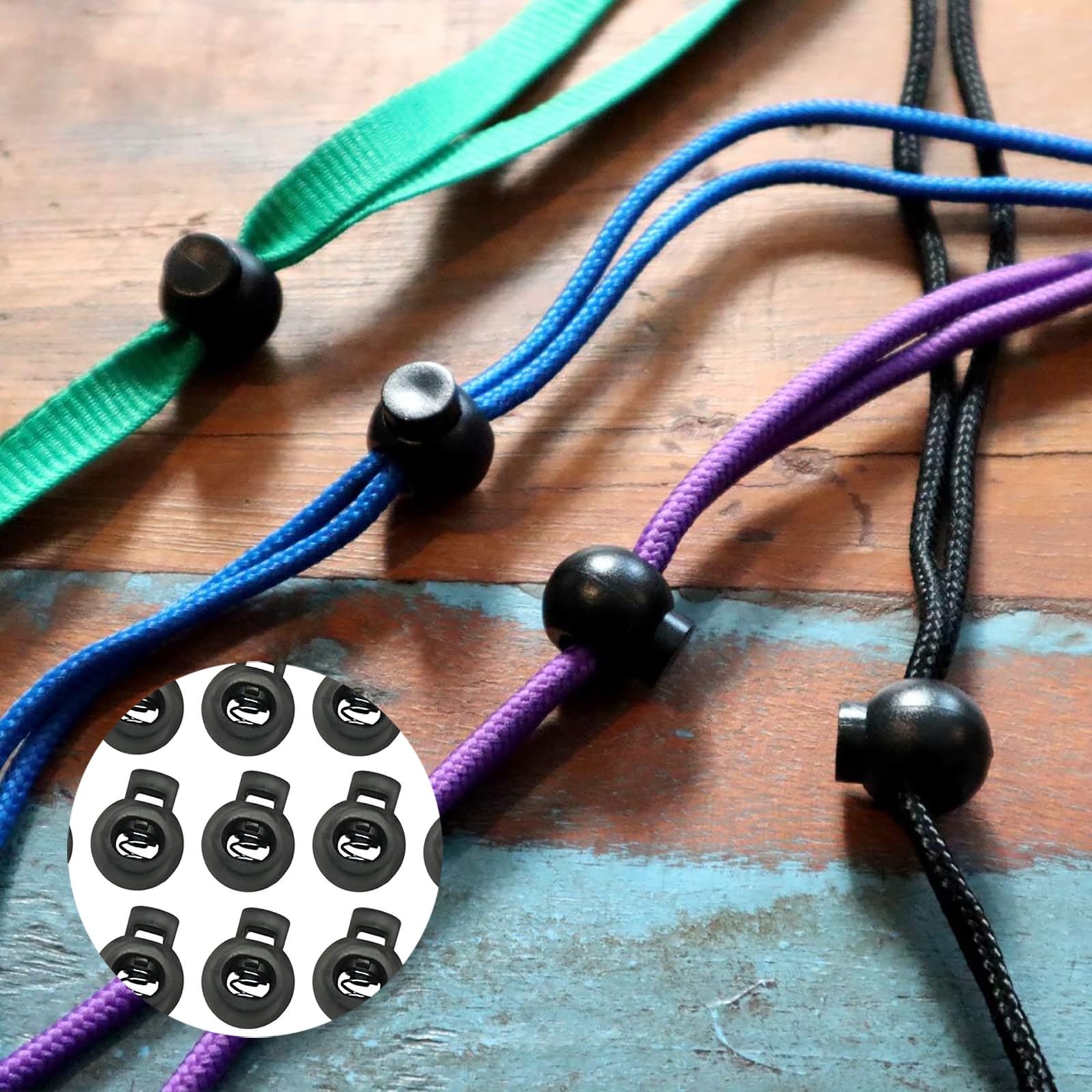 Corda Elastica In Gomma 3mm X 10m Con Fermacorda - Per Zaini E Lavori Fai Da Te - Foto 5