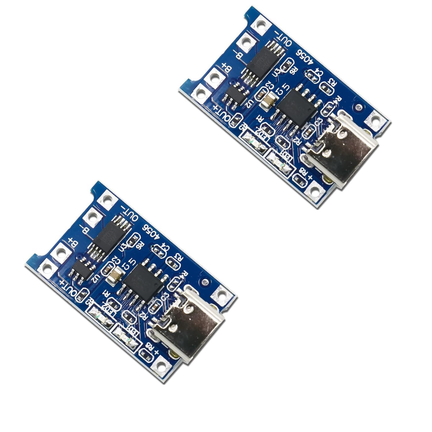 Electro TP4056 Type-C Mini Plug 5V 1A 18650 Lithium Battery Charging Protection Board for 3.7V Li-Ion Cells Pack of 2-image-4