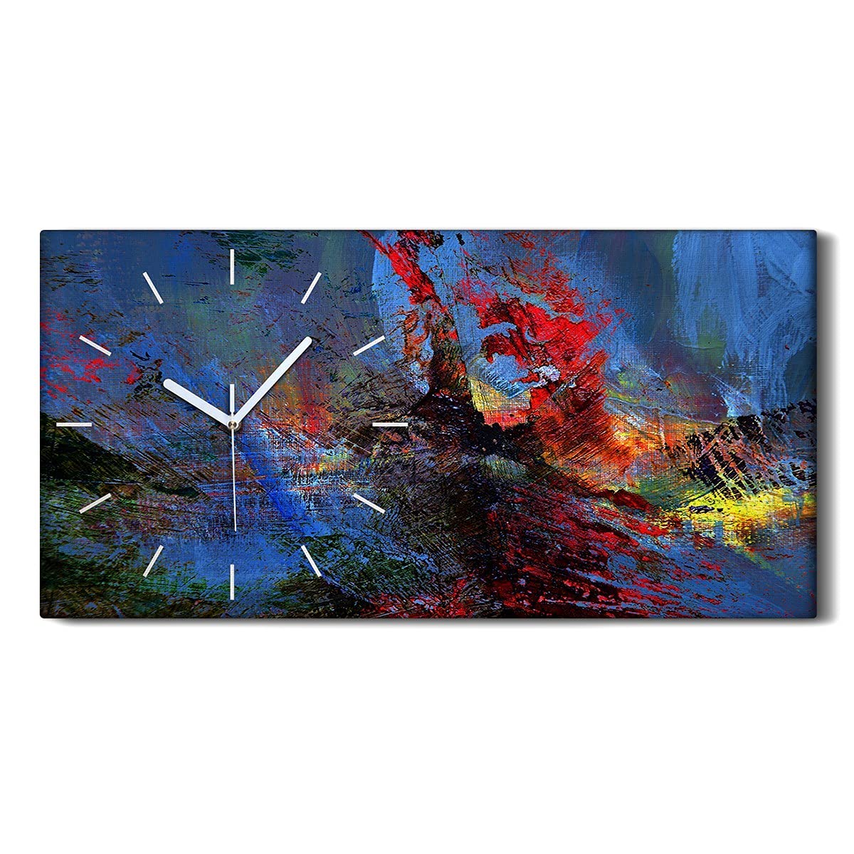 Horloge sur Toile Sans Tic-Tac pour Chambre Silencieuse et Design