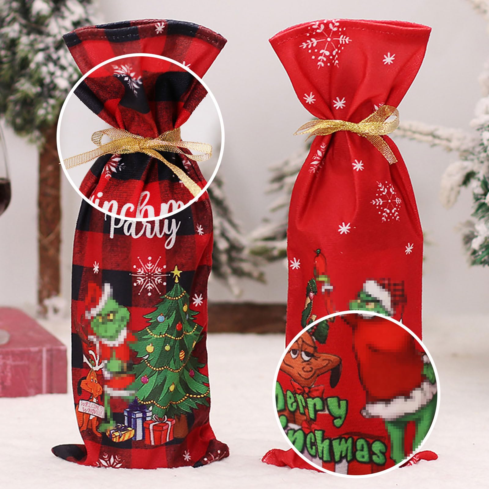 1 X Weihnachtliche Weinflaschenabdeckung, Dekorativ Produktbild-Vorschau 8