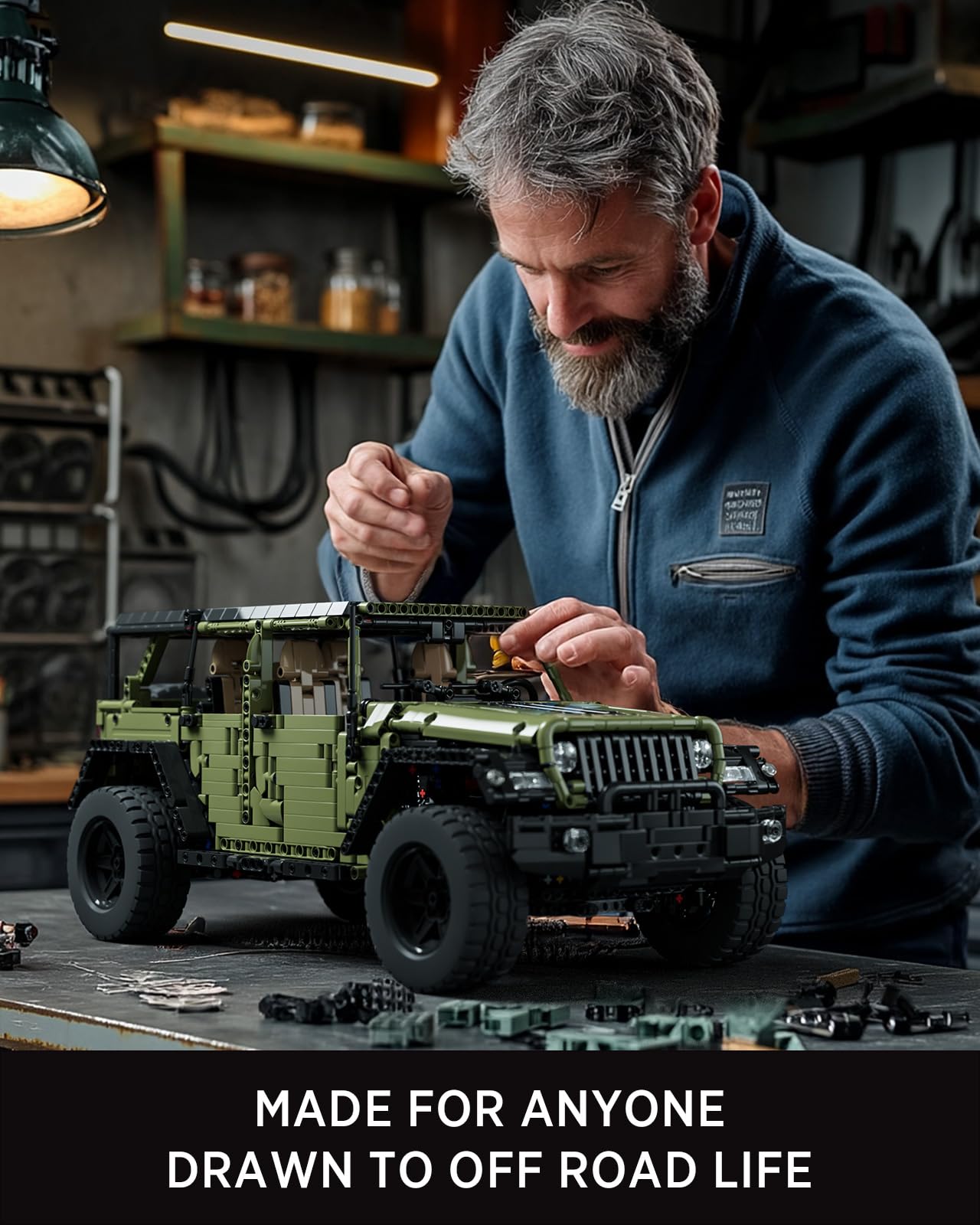 Nifeliz Zestawy 4x4 do budowy pojazdów terenowych, model do budowy samochodu dla dorosłych, prezent dla mężczyzn i kobiet (2899 części, NF10324)