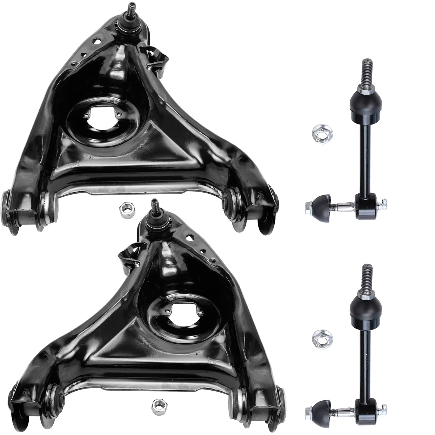 Detroit Axle - Front Lower Control Arms + Sway Bar Links Replacement