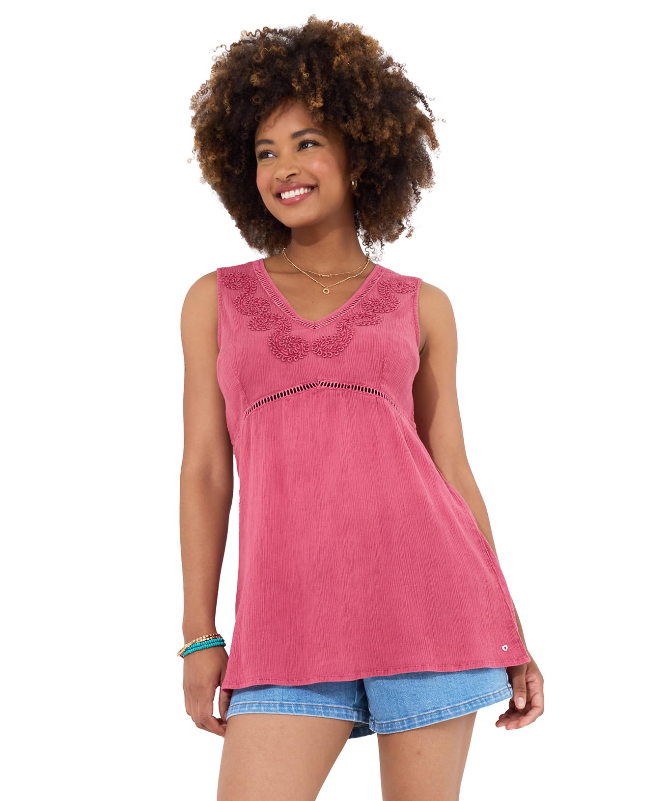 Tunique de maillot Joe Browns : la solution anti-complexes avec col V et broderies - 6
