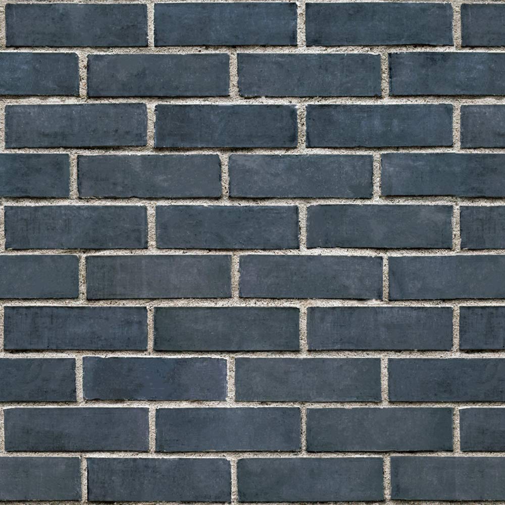 Dark Blue Brick Peel and Stick Wallpaper – Extra Wide & Thick - Removable Contact Paper, Prepasted Wall Paper or Adhesive Shelf Paper – Brick Wall Dark Blue Look Wallpaper - 23.6” Wide x 118” Long