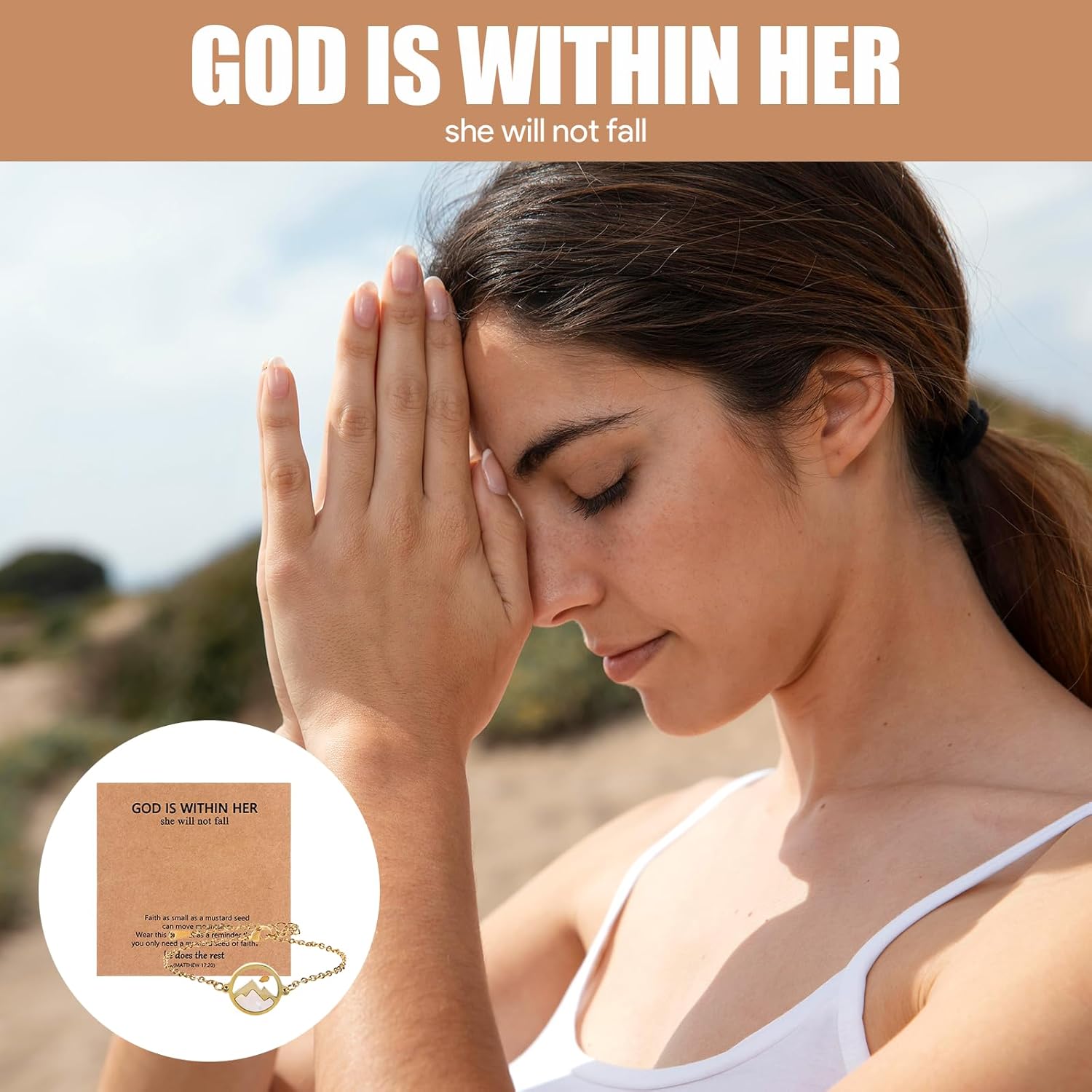 6 Pcs Mustard Seed Bracelet, Mustard Seed Gift, Golden Move Mountains Christian Bracelets for Women, Trendy Stuff for Catholic Christian Easter Christmas Birthday Graduation Gifts - Image 6