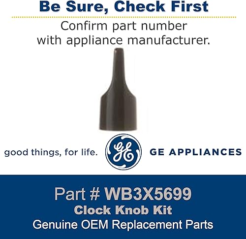 Miniatura 2 de Ge neral Electric WB3X5699 - Kit de perilla de reloj, color negro