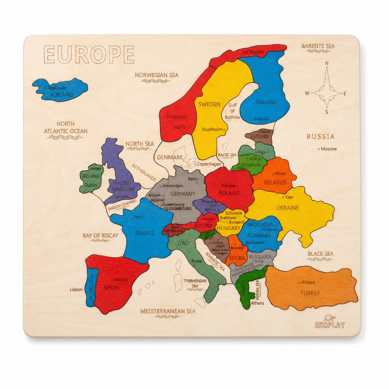 EUROPE,新品未開封,国内盤,3,000枚限定盤,北欧メタル,ヨーロッパ Amazon.com: Europe Map Wooden Jigsaw Puzzle for Kids | 33 Puzzle