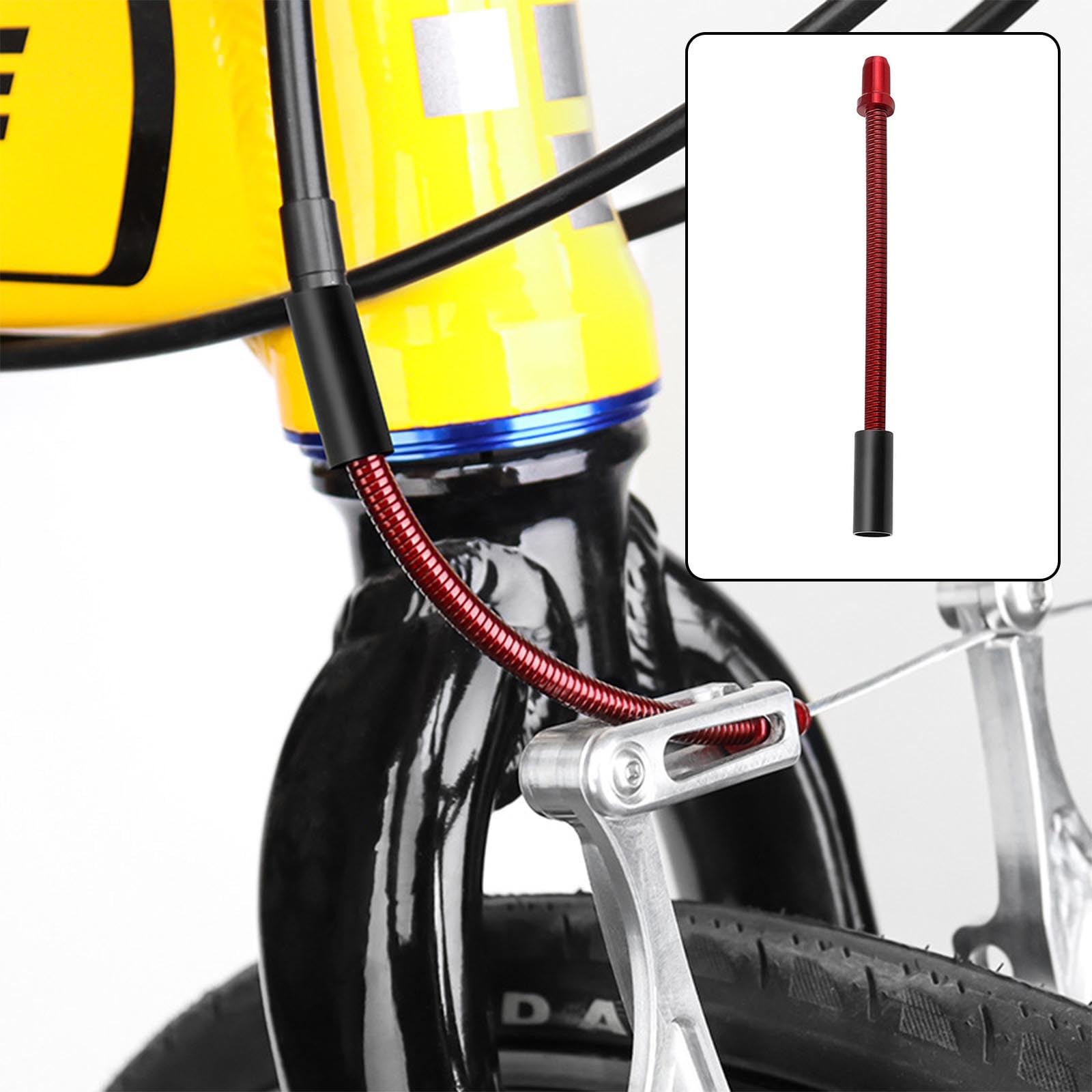 Tube coudé de frein pour vélo de montagne - Pièces de frein de rechange flexibles - Câble de nouilles de frein V