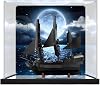 Vitrina Acrílica para Barco Pirata del Capitán Jack Sparrow de Lego 10365, Caja de Almacenamiento Transparente a Prueba de Polvo (Modelo No Incluido) (Fondo + Espejo) 1