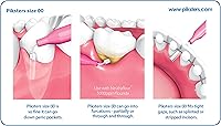 Vista 3 de Piksters Cepillos interdentales, 40 unidades, tamaño 00, cepillo interdental para dientes para espacios extremadamente estrechos, cerdas suaves