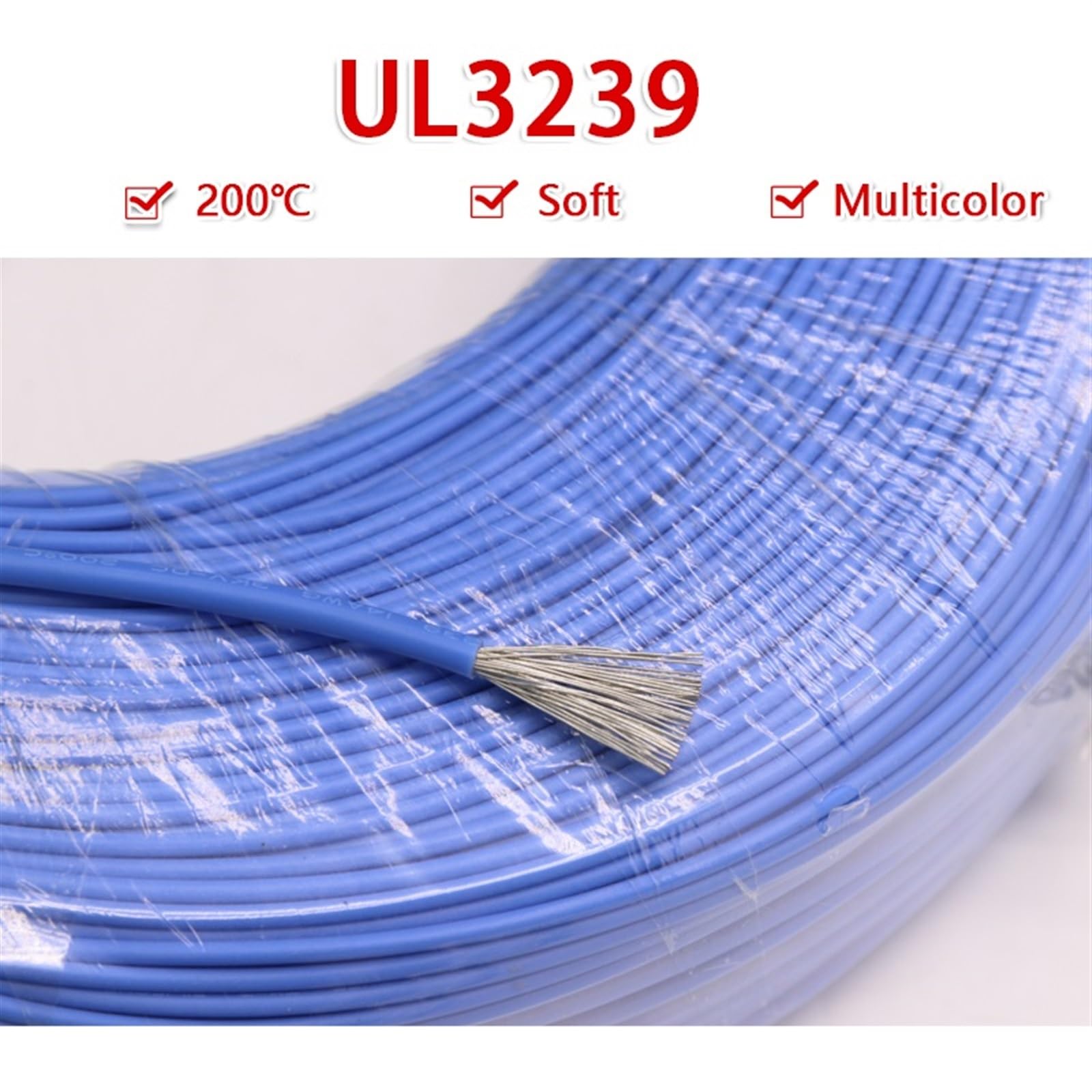 Outdoor Extension 2 Meters Soft 3KV DIY LED Electronic Cable 32AWG to 12AWG UL3239 Flexible Insulated Silicone Copper Wire Solar sheathed (Color : Black, Size : 2 Meters 16AWG)