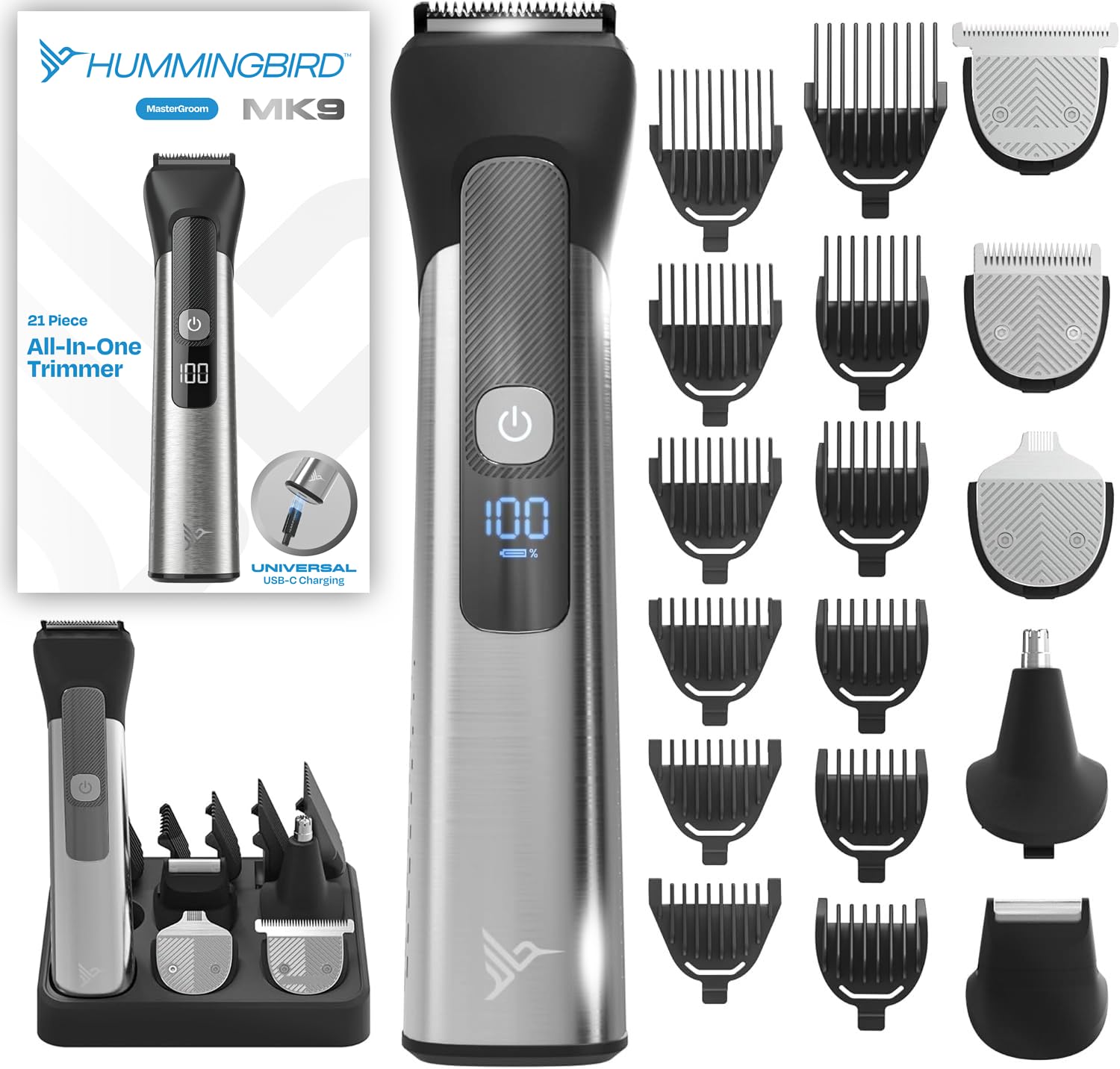 HUMMINGBIRD MK9 MasterGroom All-in-One Trimmer – 21-Piece Men's