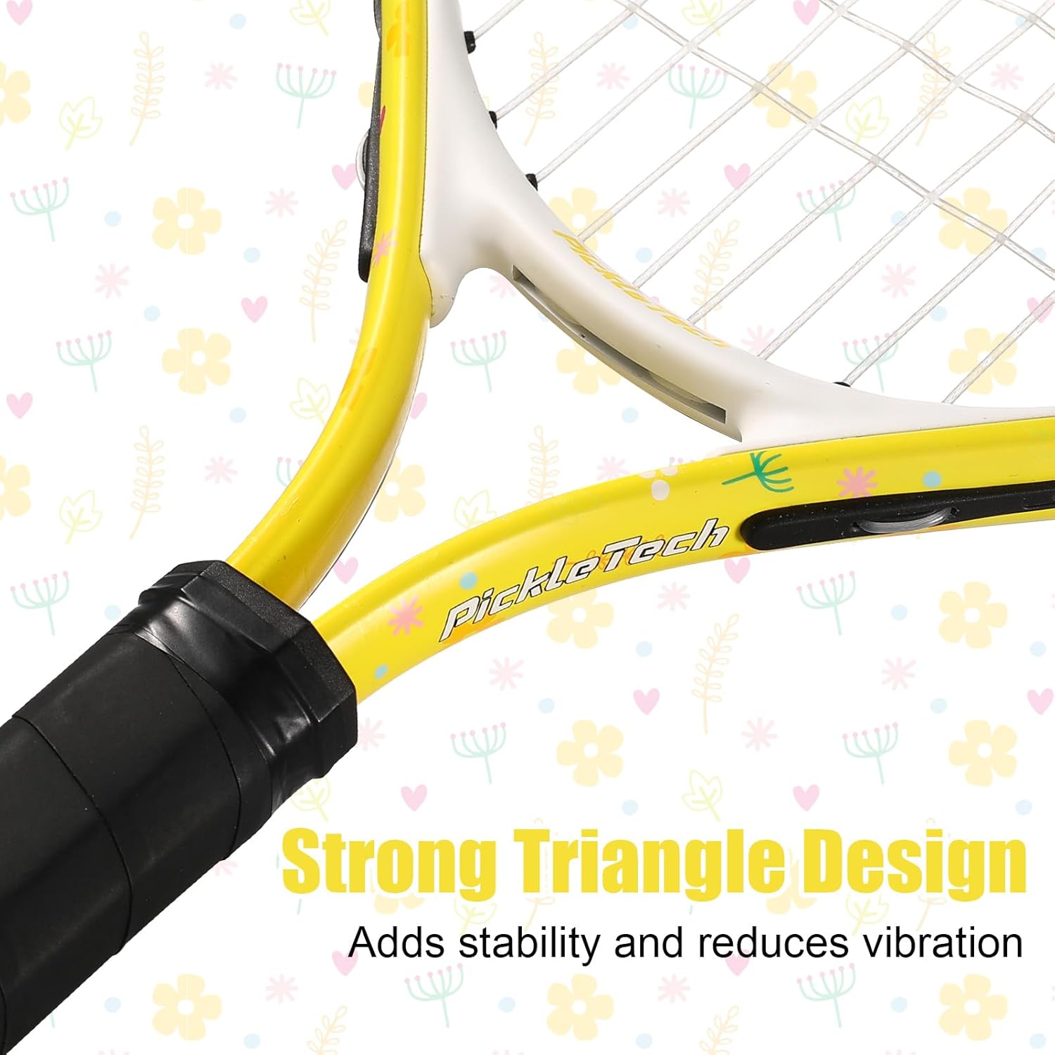 PICKLETECH Kids Tennis Racket for Junior Toddlers Starter Kit 17-25" Tennis Racquet for Girls and Boys with Carry Bag, Lightweight for Beginners