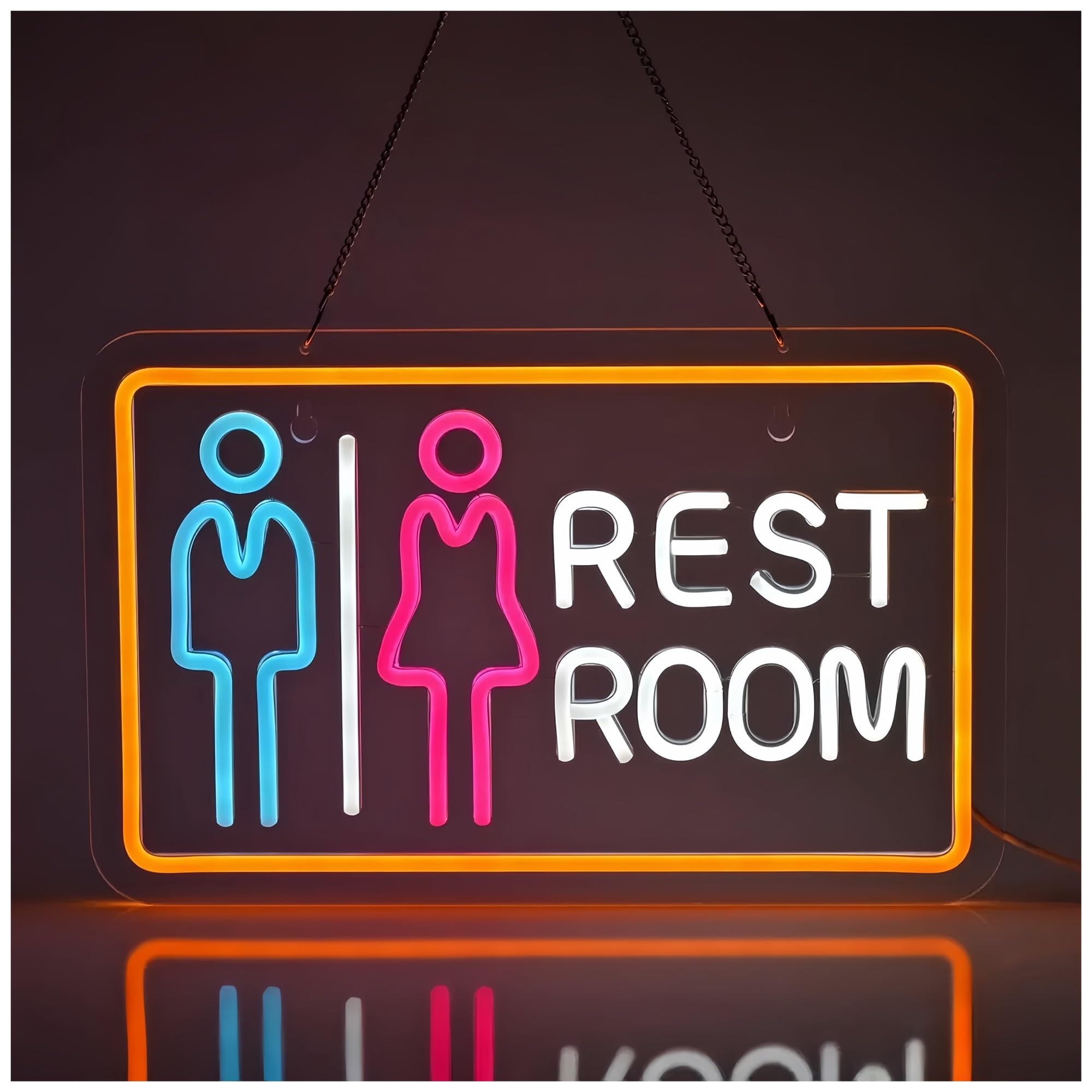 Jovarel Neon Light Toilet Neon Sign Light Wall Art Decoration for Gameroom Bedroom Livingroom Bar