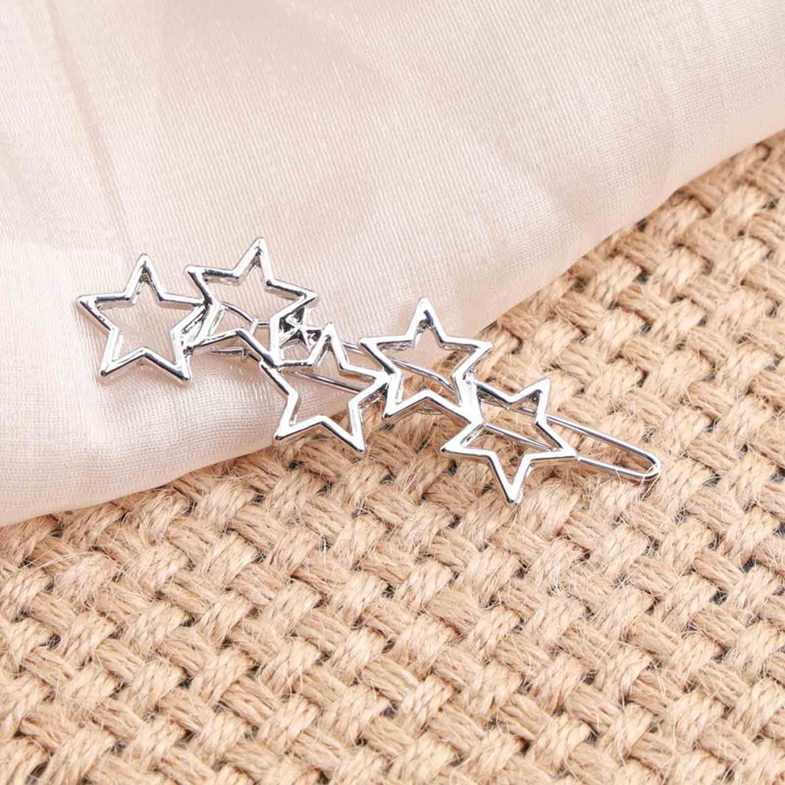 Amazon.co.jp: Yienate Stars ヘアクリップ バレッタ ヴィンテージ