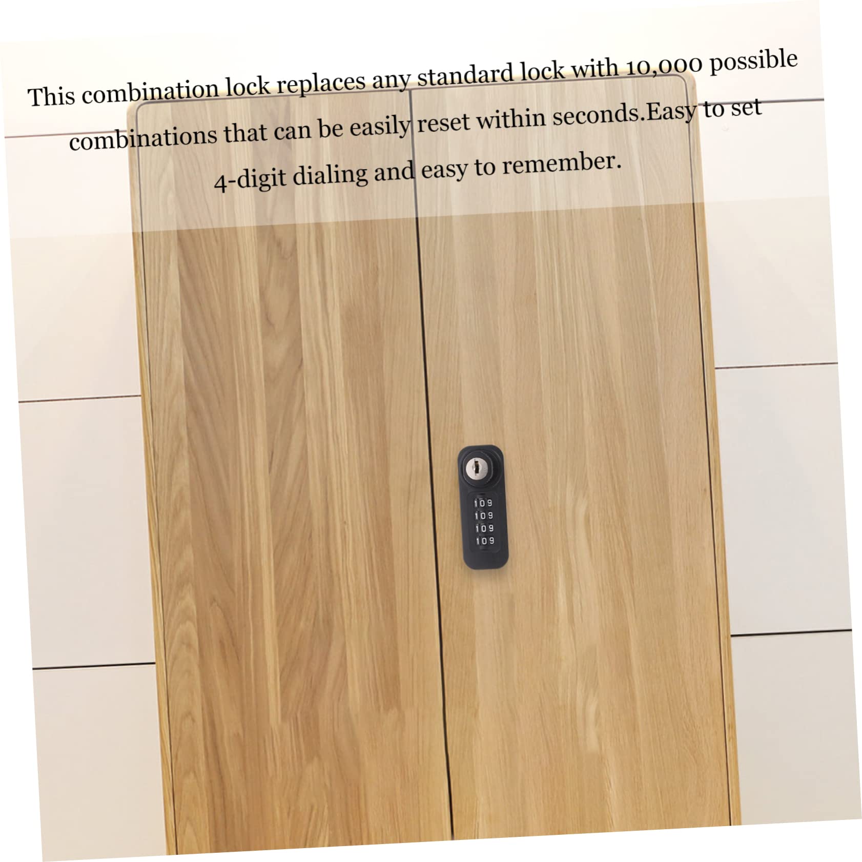 Artibetter 3piezas Cerradura Mecánica De Combinación De Dígitos Para Armarios Cerradura De Seguridad Para Gabinete De Acero Instalación Fácil y Duradera