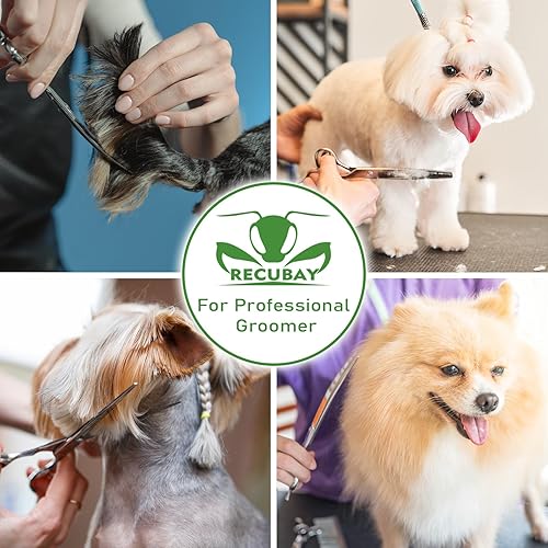 Miniatura 6 de Gold Mantis - Tijeras profesionales para perros, 7.5 pulgadas, tijeras curvadas para todas las razas, herramientas de tijera afiladas y suaves