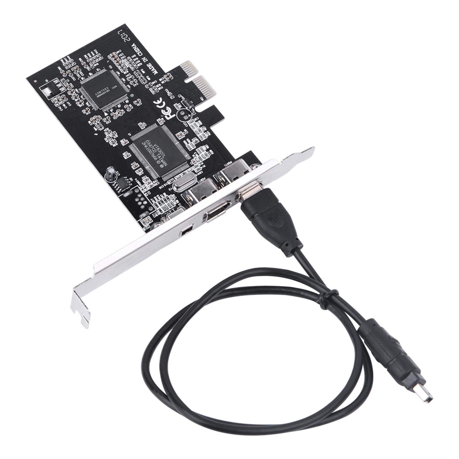 Carte PCI-E, Express Card PCI-E PCI Express FireWire 1394a IEEE 1394 avec câble Firewire pour appareils FireWire 800 (1394b) 1394a