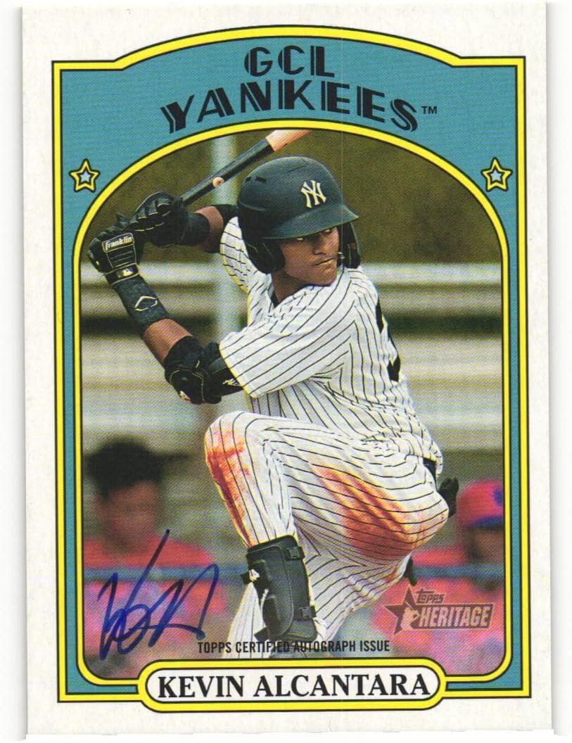 KEVIN ALCANTARA 2021 Topps Heritage Minors Real One AUTOGRAPH #ROAKA Baseball Rookie Card RC Chicago Cubs